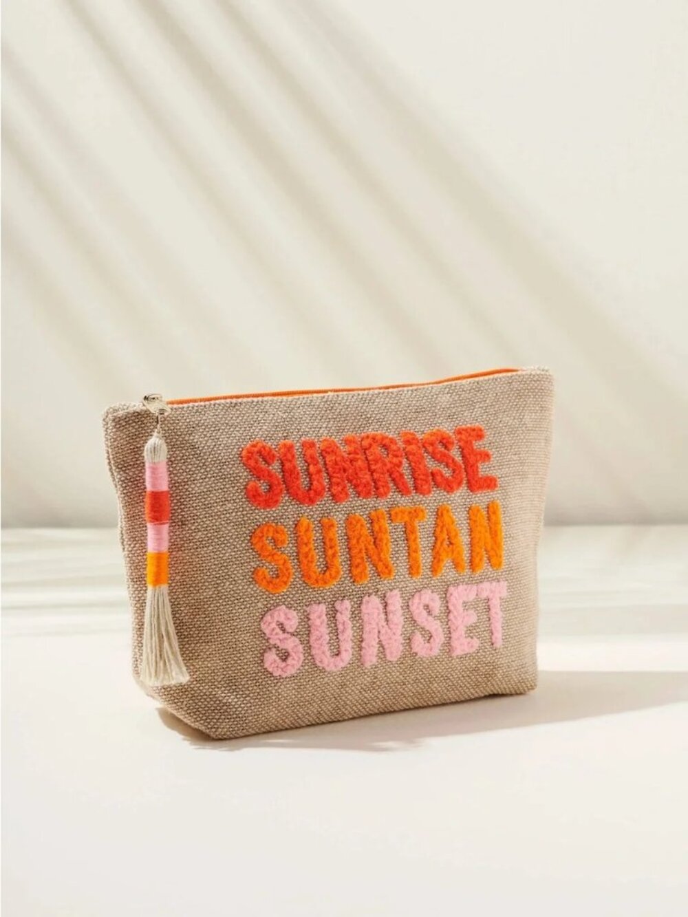 Shiraleah Brand New w/ Tags" Sunrise Suntan Sunset Zip Pouch "NWT